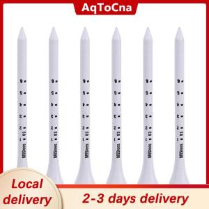 [COD] AqToCna Ship within 24 hours 50PCS Professional Golf Tees 83mm White Golf Wood Tee Scale Golf Tees