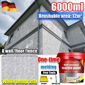 JOCBO Wall Paint for Outdoor Water-Bound Sand Imitation Stone Paint Resin Real Stone Epoxy Art Coating Colored Sand Wall Paint Natural Marble Texture Eco-Friendly Scratch-Resistant Moisture-Proof Waterproof Wear-Resistant Interior Exterior for Home Wall
