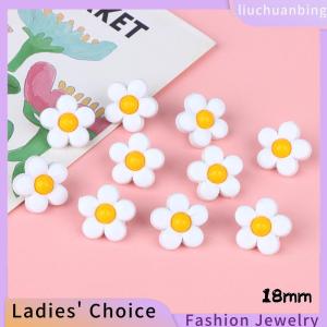 [COD] liuchuanbing Jewellery เสื้อโค้ทของเด็ก18 15มม. 10ชิ้นกระดุมดอกไม้หลากสีสำหรับเสื้อผ้าเด็กเสื้อสเวตเตอร์น่ารักตกแต่งชุดอุปกรณ์ตัดเย็บ