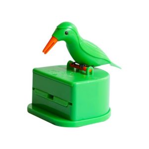3Colors Bird Toothpick Dispenser Automatic Bird Toothpick Holder And Dispenser Hands Free Automatic Toothpick Dispenser Toothpick Dispenser Funny Toothpick Holder Bird Woodpecker Toothpick Dispenser Toothpick Storage Organizer for Family Hotel Restaurant
