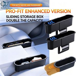 Car Seat Gap Storage Box Sliding Car Organizer Holder Multifunctional Car Interior Accessories