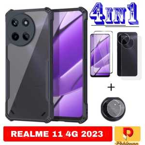 PAKET 4 IN 1 CASE REALME 11 4G 2023 / REALME NARZO 50I PRIME SOFT HARD CASE SUPER SLIM EXCELLENT