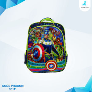 Tas Anak Import Batok 6D Lampu Tepuk Musik Backpack Bags Laki Perempuan 30111