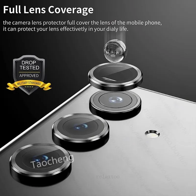 Eagle Eye Lens Circular Protector For itel S25 S 25 Ultra S25Ultra  itelS25Ultra 4G 5G 2024 Curved Metal Camera Protective Glass film Ring Lens  Cover