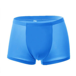 【Msia Stock】Men Man Breathable Ice Silk Seamless Underwear Boxer Brief Cotton Underwear Boxer Brief Seluar Dalam Lelaki ( 1 pc )| DaQueen