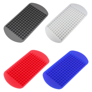 Grade Silicone Ice Cubes Tray Large Capacity 160 Grid Molds for Milk Coffee Use Stackable Ice Making Mould