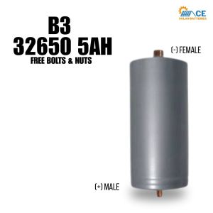 FREE BOLTS & NUTS 32650 Lifepo4 Battery 6000mAh 3.2v Lithium Iron Phosphate Cell Rechargeable Battery