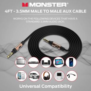 Dây Loa Audio 2 Đầu 3.5 loại xịn mạ vàng siêu chắc dài 1.2m