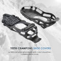 24 Teeth Spikes Crampons, Ice Snow Grips Cleats Crampons for Hiking Fishing. 