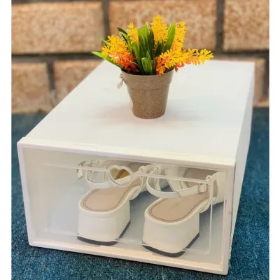 Hộp đựng giày nhựa cứng trong suốt Lắp Ráp Thông Minh (size lớn để được size 36-44)