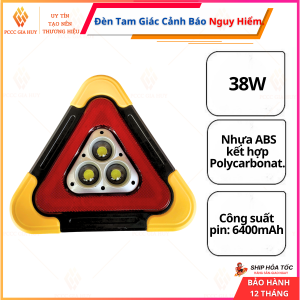 Đèn Tam Giác Cảnh Báo Khẩn Cấp Dừng Đỗ Xe Ô Tô Có Đèn LED.