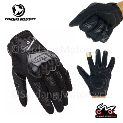 ROCK BIKER Riding Gloves Sarung Tangan Motor Cycling Glove Touch Screen RBG031