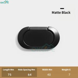 [OKLIFE. SG]Modern Minimalist Flush Fold Recessed Furniture Handle Hidden Embedded Drawer Pull Concealed Cabinet Knob