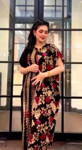 Daster Lowo Hitam Cabut Warna Terbaru 2023 Busui Resleting Depan Harga Murah Wanita Kekinian