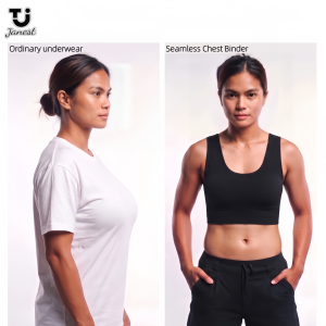 Short Sleeve Seamless Chest Binder Lightweight Breathable Tomboy Binder S-6XL 4 Colors