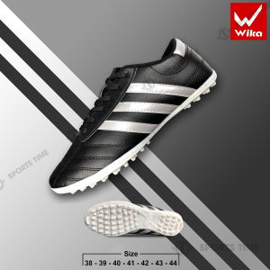Giày thể thao Wika 3 sọc giày đá bóng sân cỏ nhân tạo đế khâu chống trơn