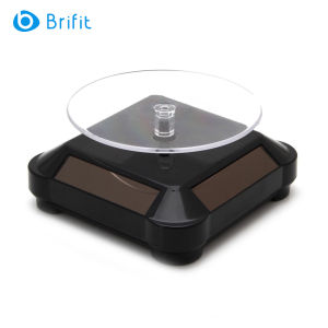Brifit Solar display stand 360° turntable rotating display stand jewelry watch ring art display cabinet
