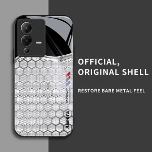 สำหรับ Vivo V23 5G และ Vivo S12 เคสศัพท์ป้องกันการตกแบบรังผึ้งสีเงิน มีสไตล์และบุคลิกภาพ