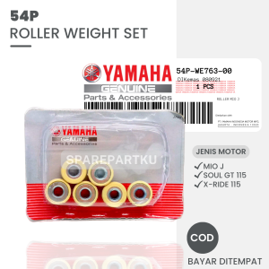 54P ROLLER SET MIO J / ROLLER STANDAR MIO GT / SOUL GT 115 / ROLLER CVT YAMAHA X-RIDE 115 FI / FINO FI / ROLLER MIO J / ROLLER / PEMBERAT / CVT / ROLLER YAMAHA