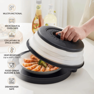 GORGE Silicone Microwave Splatter Cover Oil-proof Folding Fresh-Keeping Cover Splash-proof Cooking Lid Kitchen Gadgets