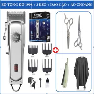 Tông đơ cắt tóc cao cấp Kemei 1998 Tăng đơ cắt tóc gia đìnhmáy hớt tóc Hàng chính hãng bảo hành 12 tháng