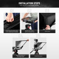 NEEWER X17 II Teleprompter with App Control, Compatible with Manfrotto 501PL iPad iPhone, Max Load 20kg/44.1Ib. 