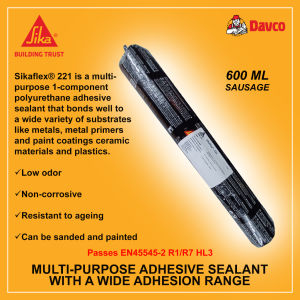 (Black white grey )Sikaflex 221 Black Weatherproof Multipurpose Sealant (Multi-purpose/Windshield)