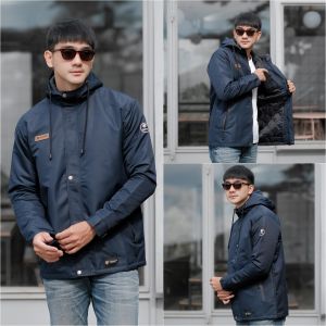 Jaket Parka Parasut Waterproof Oenzie – Windproof & Tahan Air untuk Outdoor & Motor