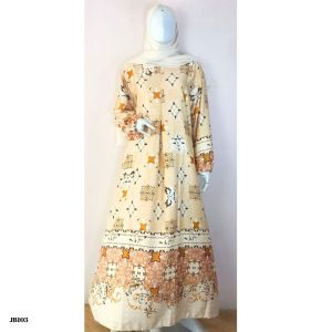 Ezpata Gamis Jumbo Wanita LD 122cm Bahan Silk Import Premium Lengan Panjang Resleting Depan Busui Wudhu Friendly Bigsize Terbaru