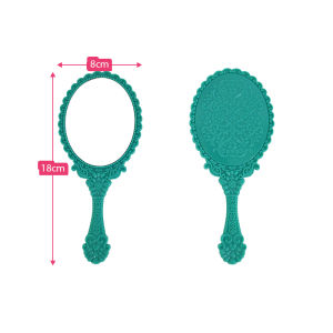 Vintage Carved Handheld Vanity Mirror with Elegant Design