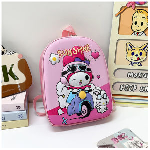 Balo cho bé 1-5T đi học mẫu giáo hoạt hình Kuromi Melody Cặp trẻ em mầm non vỏ nhựa siêu nhẹ hình nổi 3D BOLALA BA023B