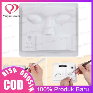 EYELASH EXTENSION PLASTIK KULIT LATIHAN MANEKIN DATAR PLASTIK PRACTICE TRAINING BULUMATA EYELASH EXTENSION