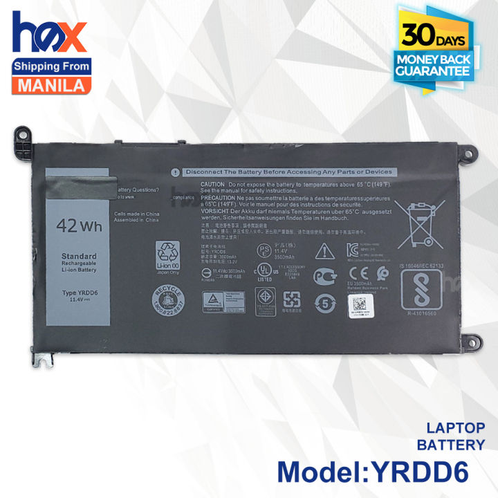 Dell Laptop Dell Vostro 3401 Battery Life YRDD6 Laptop Battery For