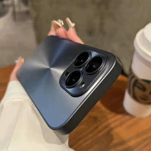 Luxury Aurora Matte Shockproof Phone Case For iPhone 16 15 14 13 12 11 Pro Max 14 15 16 Plus CD Pattern Hard Back Cover Soft Silicone Edge Protective Casing