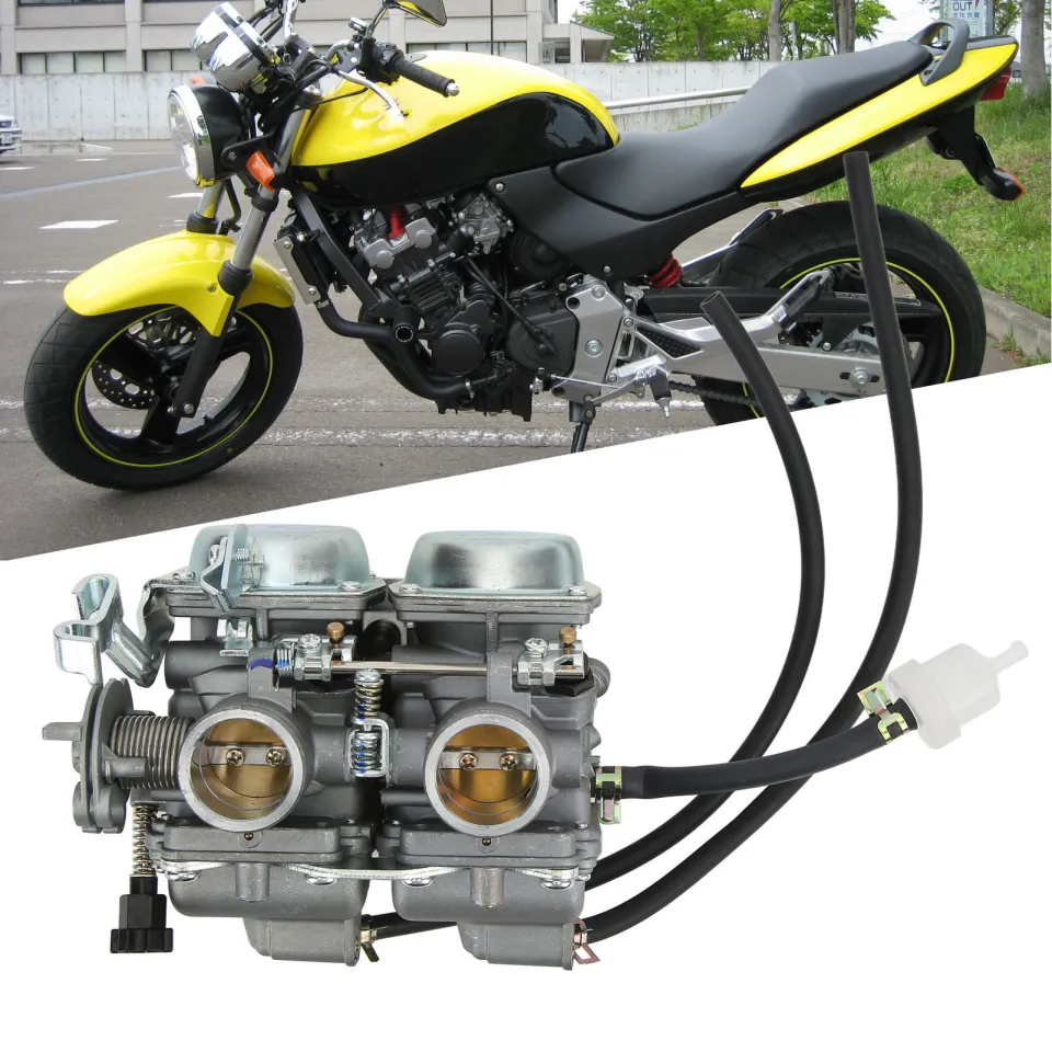 Motorcycle Double Cylinder Carb Motorcycle Twin Cylinder Carburetor High  Power for Modification