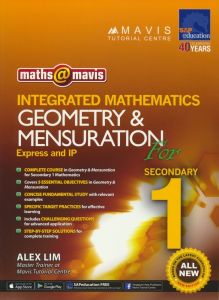 Sap of mathematics geometry and measurement exercises in grade one of junior high school Maths Mavis Integrated mathematics geometry & mensuration Singapore original teaching aid grade 7 comprehensive mathematics series