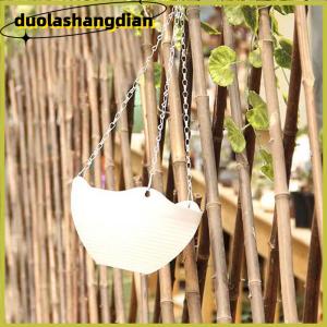[Duola] Hanging Orchid Pot With Chain Pp Plastic Hanging Basket Flowerpot Hanging Wall Mounted Green Pot With Succulent Pot