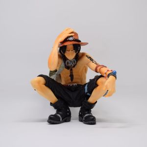 Action Figure ONE PIECE : PORTGAS D ACE - Miniatur Pajangan Mainan Luffy Topper Kue