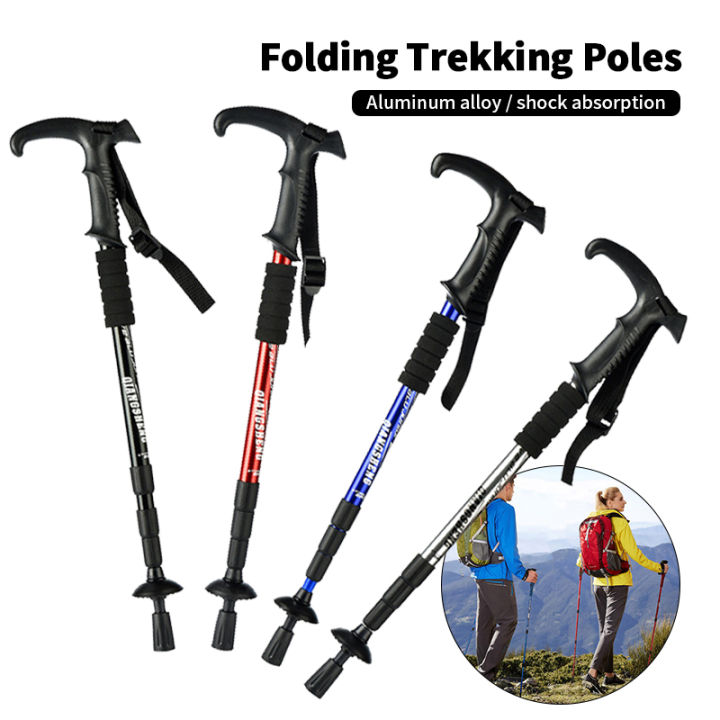 [Ready Stock] Hiking Stick Light Weight Trekking Pole Anti-Shock ...