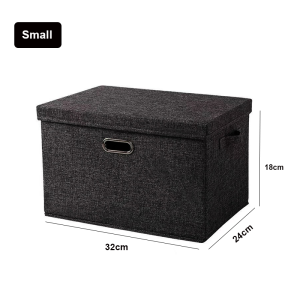 With lid Folding storage box clothes storage box household fabric sorting box wardrobe clothes quilts storage basket