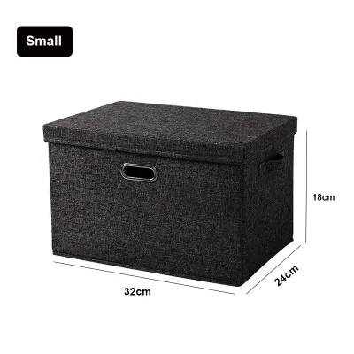 With lid Folding storage box clothes storage box household fabric sorting box wardrobe clothes quilts storage basket
