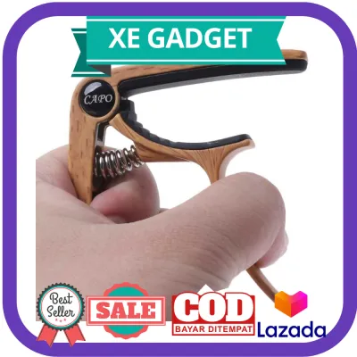 SLOZZ Capo Gitar Aluminum Alloy Wood Design with Bridge Pin Remover Guitar Capo Chord Alat Bantu Bermain GItar Murah Dan Berkualitas Tinggi
