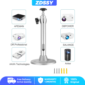 【Local Delivery】ZDSSY PA10 PA11 18cm Adjustable Projector Ceiling screen Wall Mount Bracket Aluminium Rotating DV Camera Holder Stand projector hanger Projectors Accessories