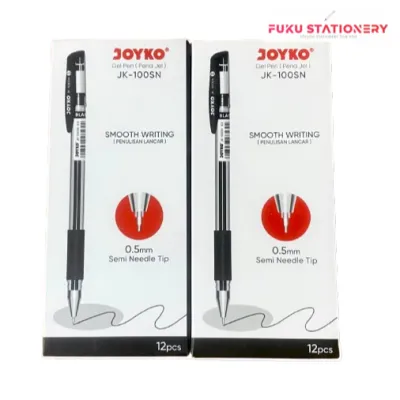 [12 Pulpen / 1 Pack] Pulpen Gel JOYKO - JK100SN - SEMI NEEDLE - 0.5mm