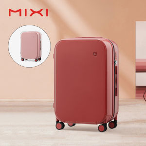 Mixi Durable PC Trolley Case For Women Men 20 Inch Boarding Suitcase with Protective Cover 24 Inch Antibacterial Luggage 26 Inch Hardshell Suitcase with Mute Spinner Wheels TSA Customs Lock M9272