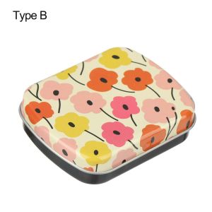 YESMILE Jewelry Collect Small Storage Metal Hinged Container Empty Tins Tin Box Container Kit