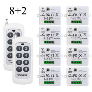 WenQia Mini Wireless Smart Switch Light Electrical Rf 433MHz Remote Control Switch110V 220V 240V 10A 1CH Relay Receiver for Home LED Lamp ON/OFF