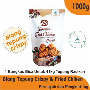 Tepung Crispy - Tepung Krispy ‐ Tepung Biang Fried Chicken - Tepung Bumbu Kentucky - BOOSTER FRIED CHIKEN 1000 gram / 1Kg - Tepung Biang Kentucky - TEPUNG KFC - BFC