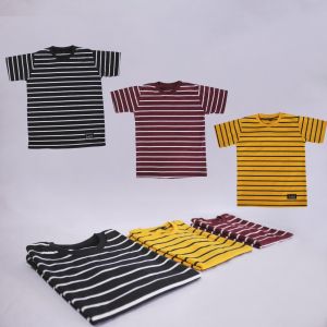 KAOS SALUR ANAK LENGAN PENDEK//KAOS ANAK MOTIF SALUR