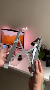 Giá Đỡ Laptop SMTech Kệ Đỡ Hợp Kim Nhôm Điều Chỉnh Độ Ca Nâng Máy Tính Giá Đỡ Tản Nhiệt